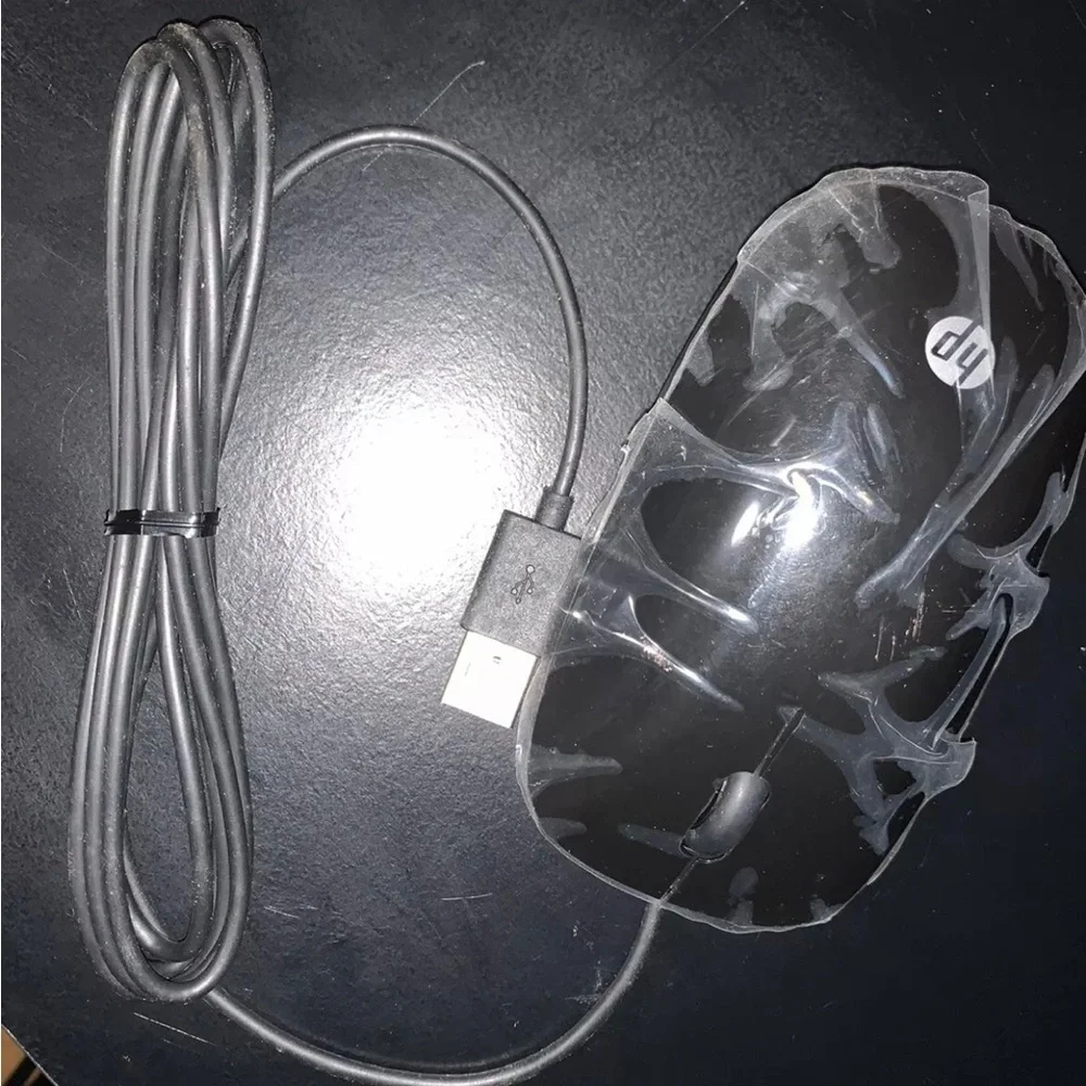 Genuine HP MSU1459 USB Black Wired Mouse New